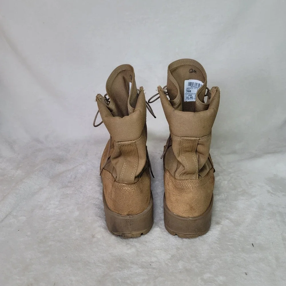 Hot Weather Army Combat Boots Coyote Brown Vibram Sole Mens 10 Military Tactical